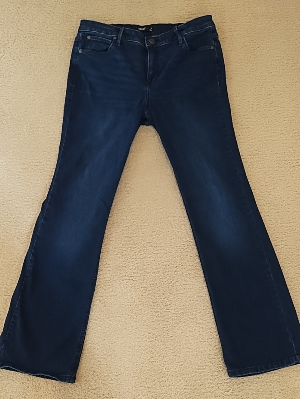 Simply Vera Vera Wang Dark Indigo Flare Jeans High-rise 12